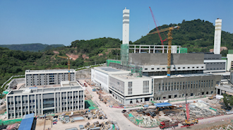 瀘州市垃圾焚燒發電廠擴能工程加快施工建設，全力沖刺收官